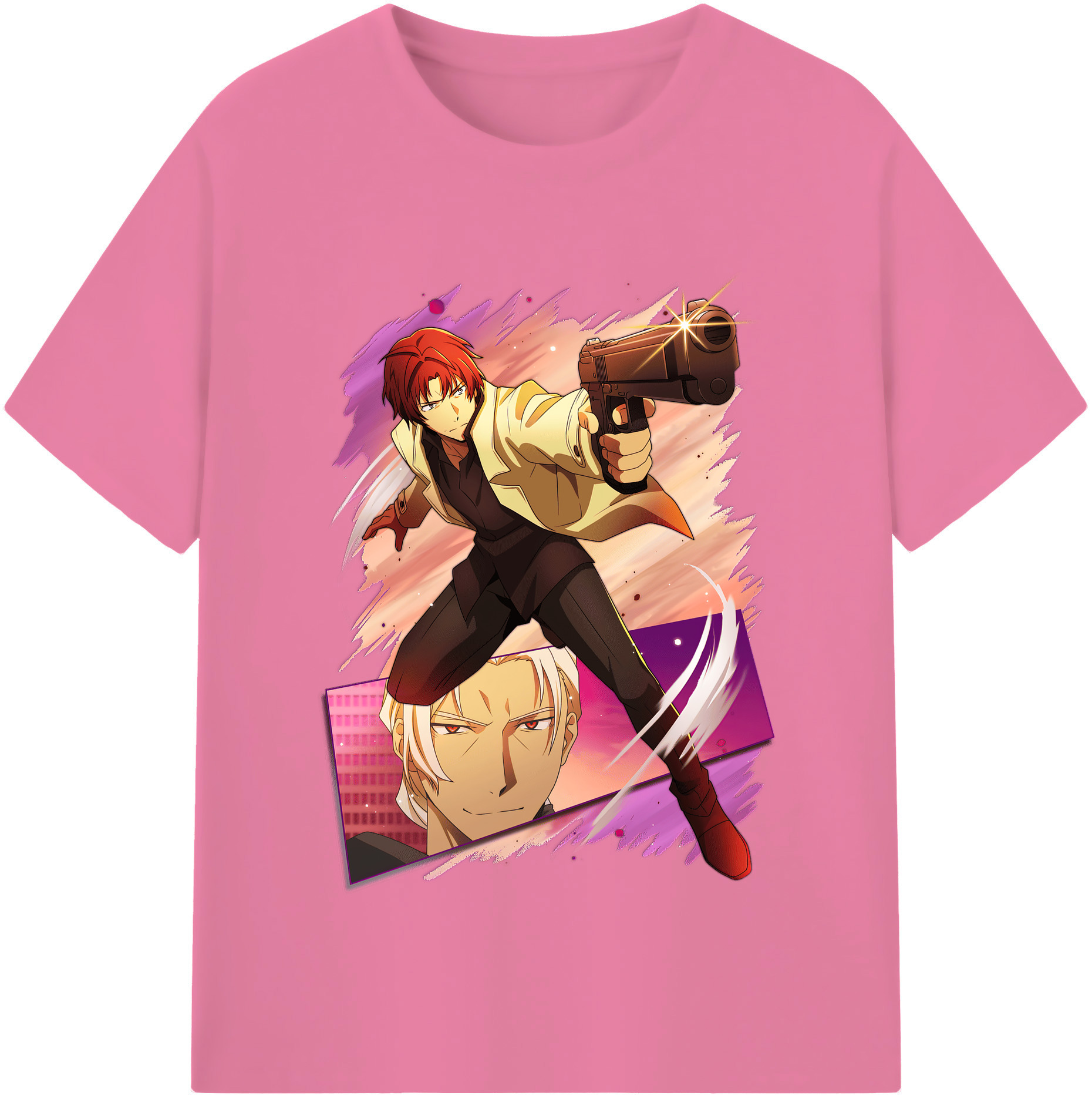 （画像用） 文豪ストレイドッグス Bungo Stray Dogs 綿100％半袖Tシャツ（フロントプリント）